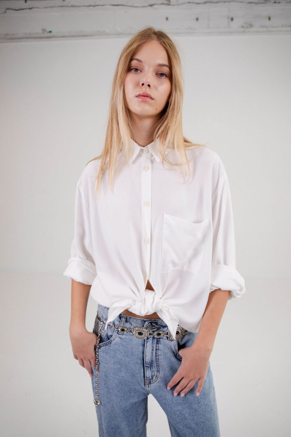 KOŠULJA OVERSIZED OFF WHITE - Slika 4