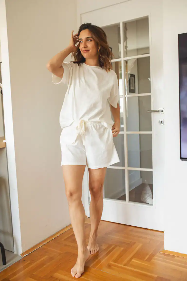 LETNJA PIDŽAMA ORGANIC OFF WHITE