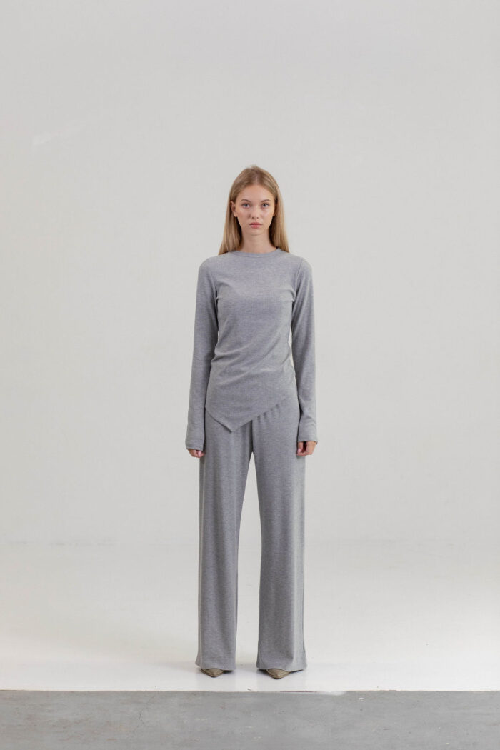 PANTALONE DERBY VISCOSE MELANGE - Slika 4