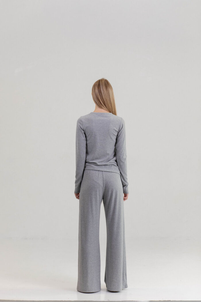 PANTALONE DERBY VISCOSE MELANGE - Slika 3