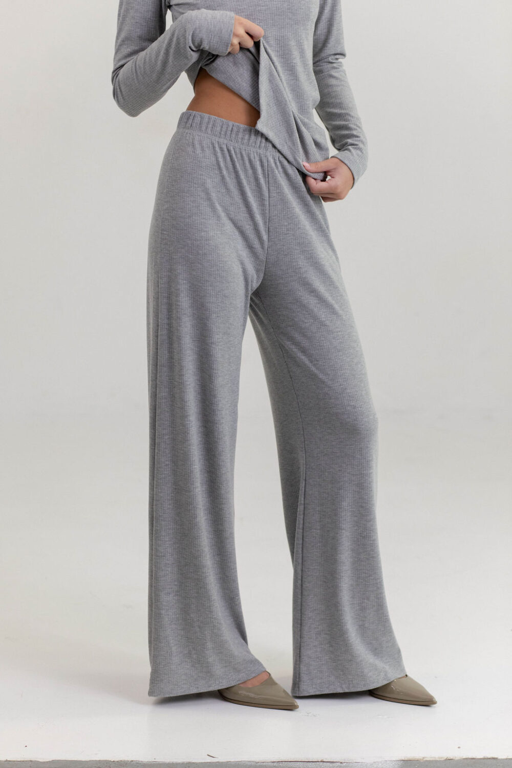 PANTALONE DERBY VISCOSE MELANGE - Slika 2