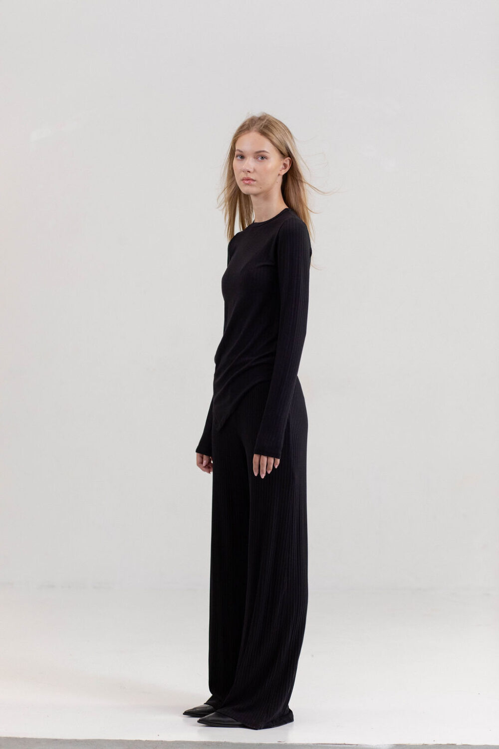 PANTALONE DERBY VISCOSE BLACK - Slika 3