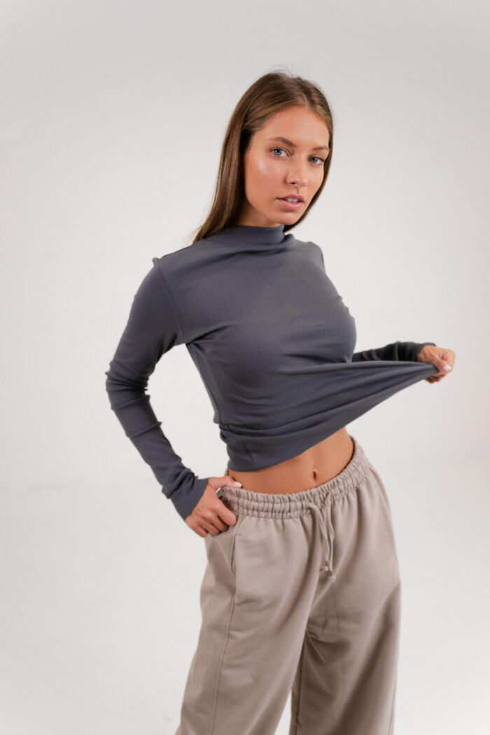 ROLKA ZOE ORGANIC DARK GREY - Slika 4