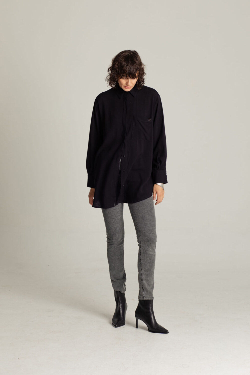 KOŠULJA OVERSIZED BLACK - Slika 3