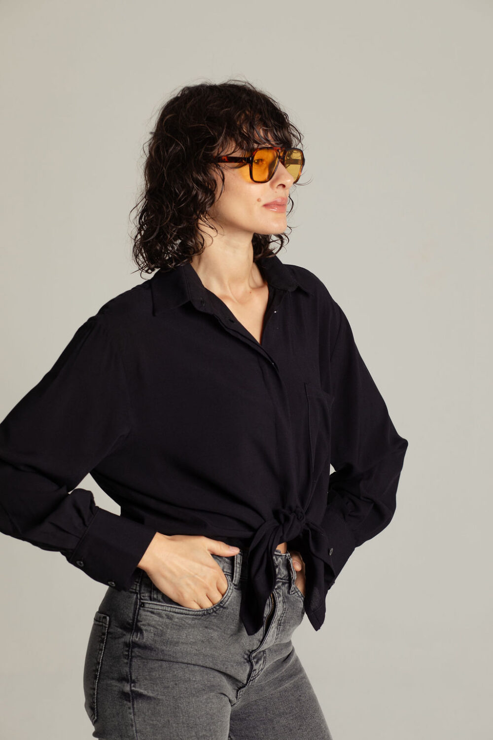 KOŠULJA OVERSIZED BLACK - Slika 8