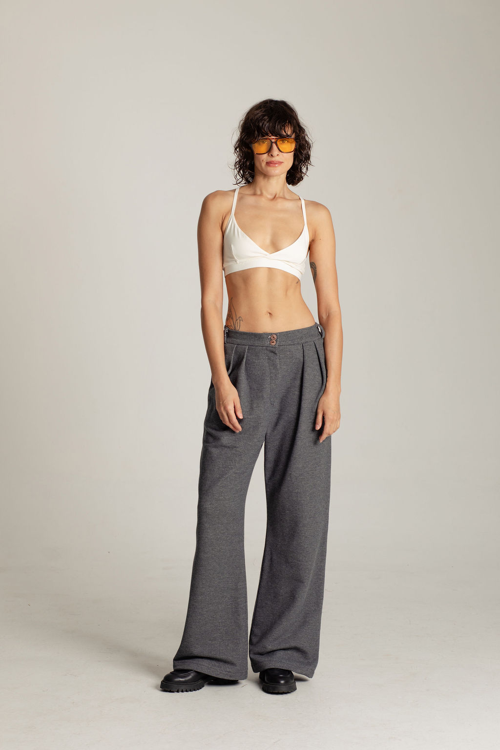 029A6613 PANTALONE HAMPTONS PIQUE DARK GREY - Slika 5