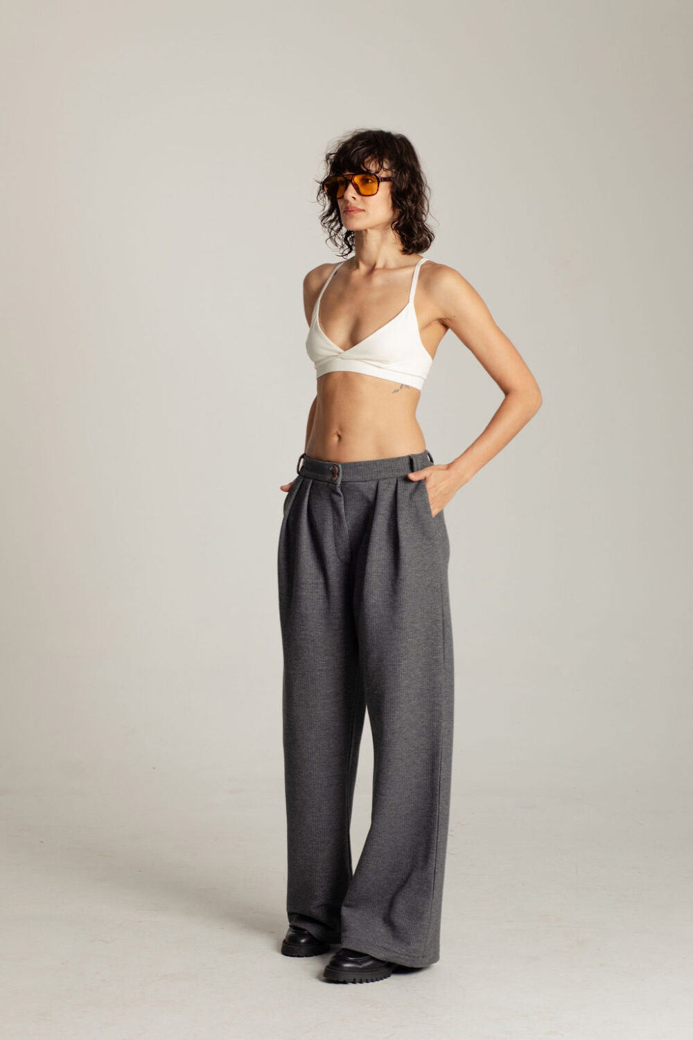 PANTALONE HAMPTONS PIQUE DARK GREY - Slika 4