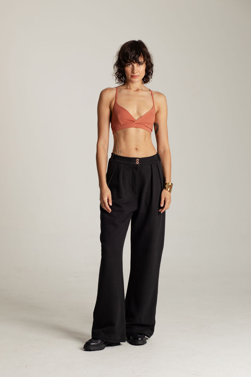029A6654 PANTALONE HAMPTONS PIQUE BLACK - Slika 1
