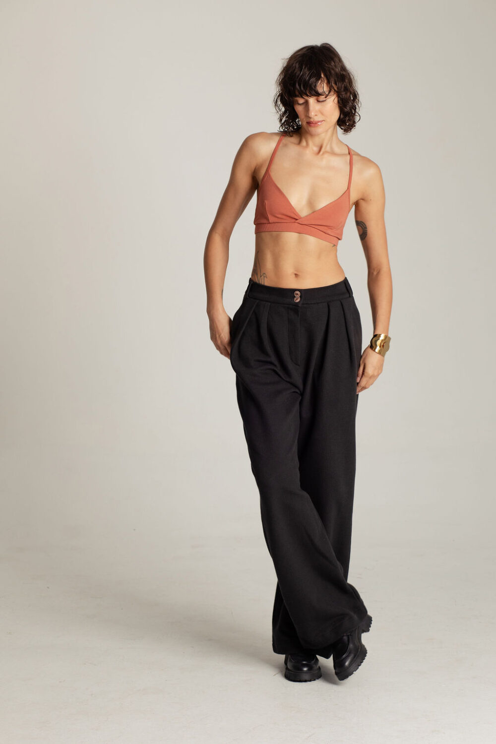 PANTALONE HAMPTONS PIQUE BLACK - Slika 5