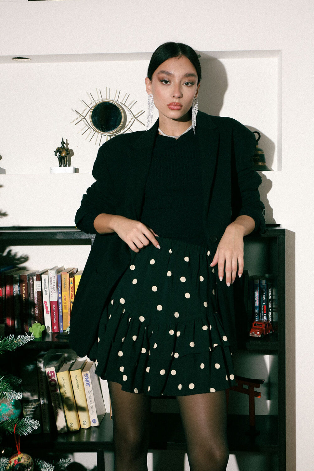 suknja-kratke hlače dolce vita crne