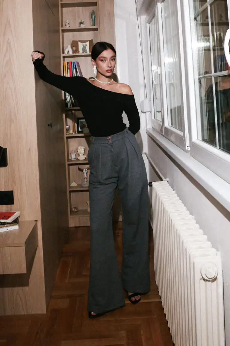 pantalone hamptons dark grey