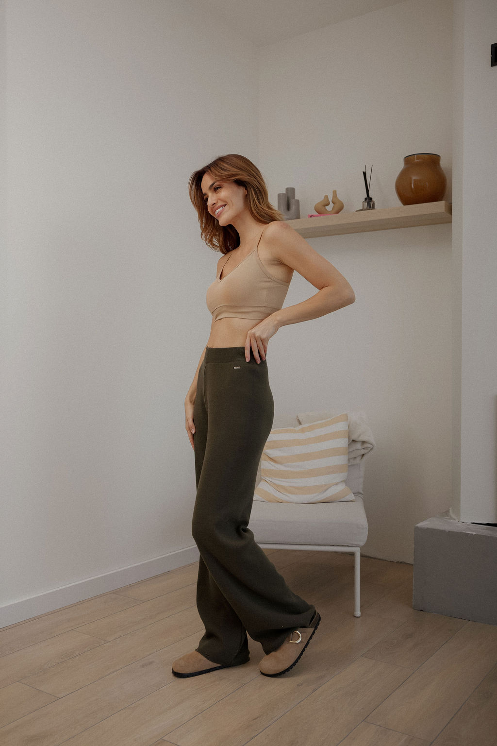 Pantalone Knitted Olive