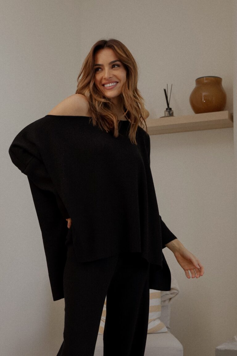 Džemper Knitted black