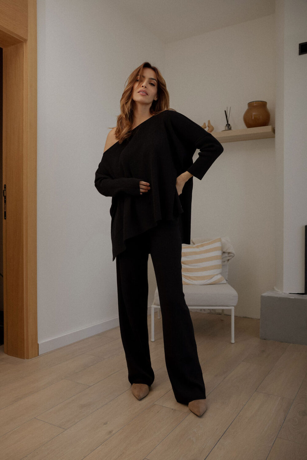 DŽEMPER KNITTED BLACK - Slika 4