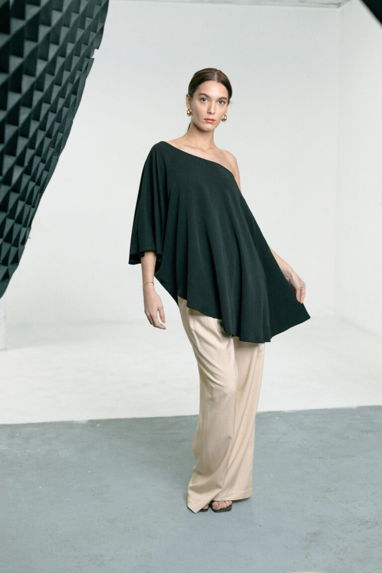 Majica Aura lyocell black