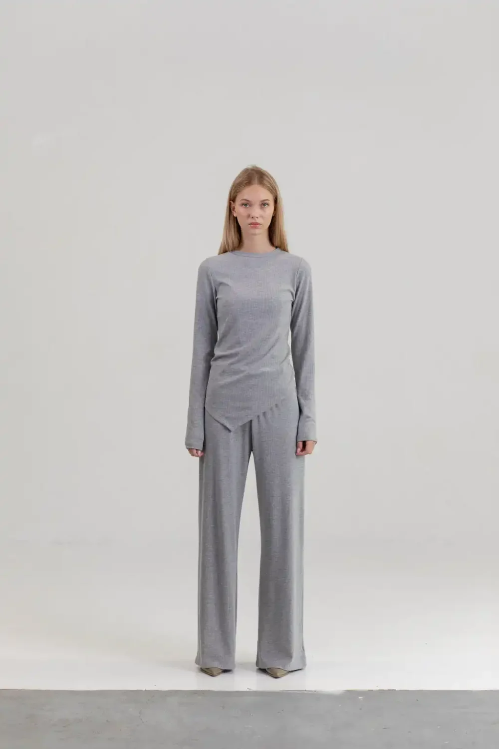 PANTALONE DERBY VISCOSE MELANGE - Slika 4