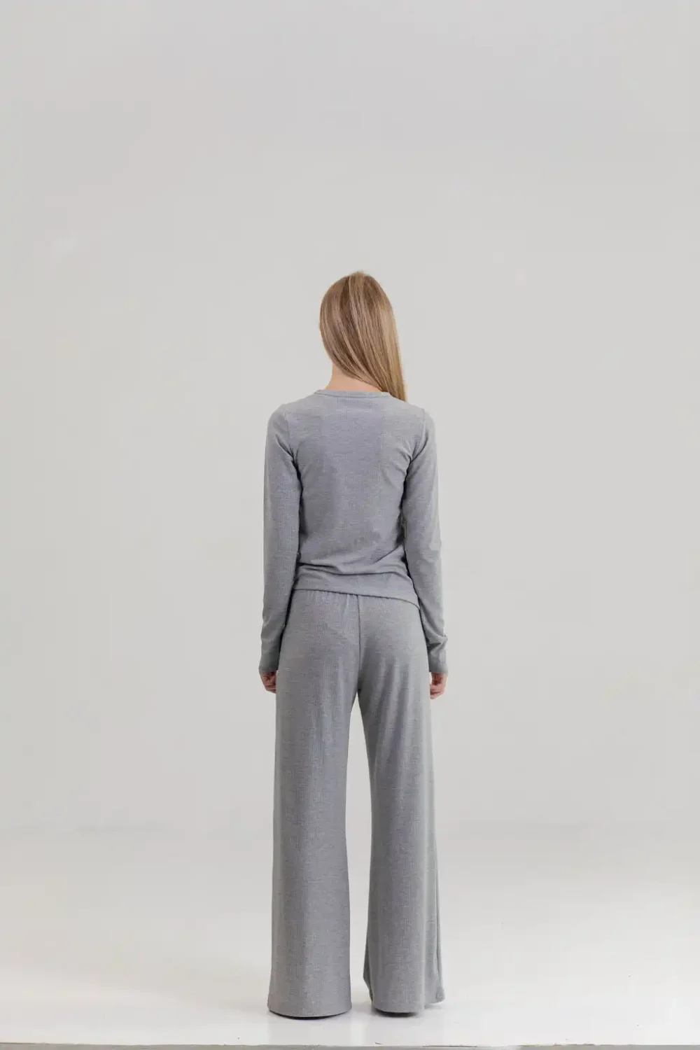 PANTALONE DERBY VISCOSE MELANGE - Slika 3