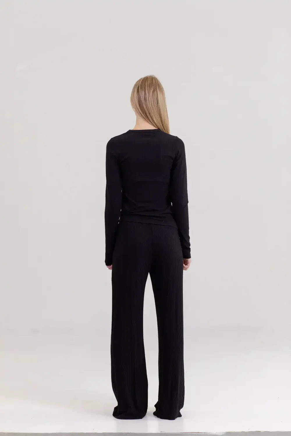 PANTALONE DERBY VISCOSE BLACK - Slika 6
