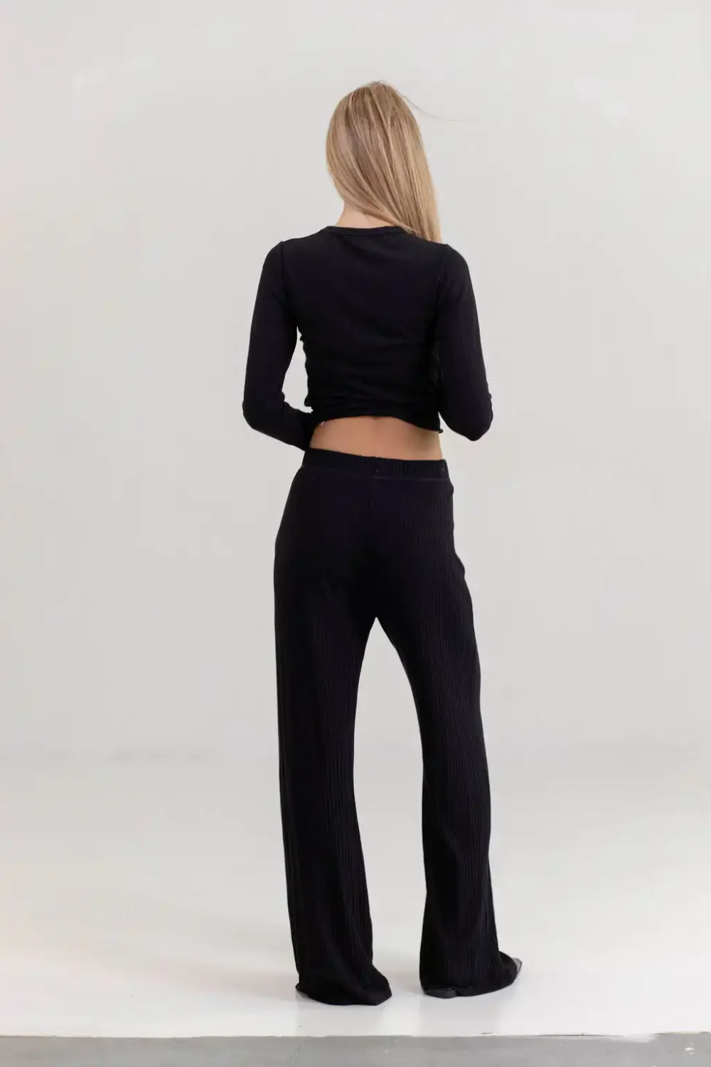 PANTALONE DERBY VISCOSE BLACK - Slika 2