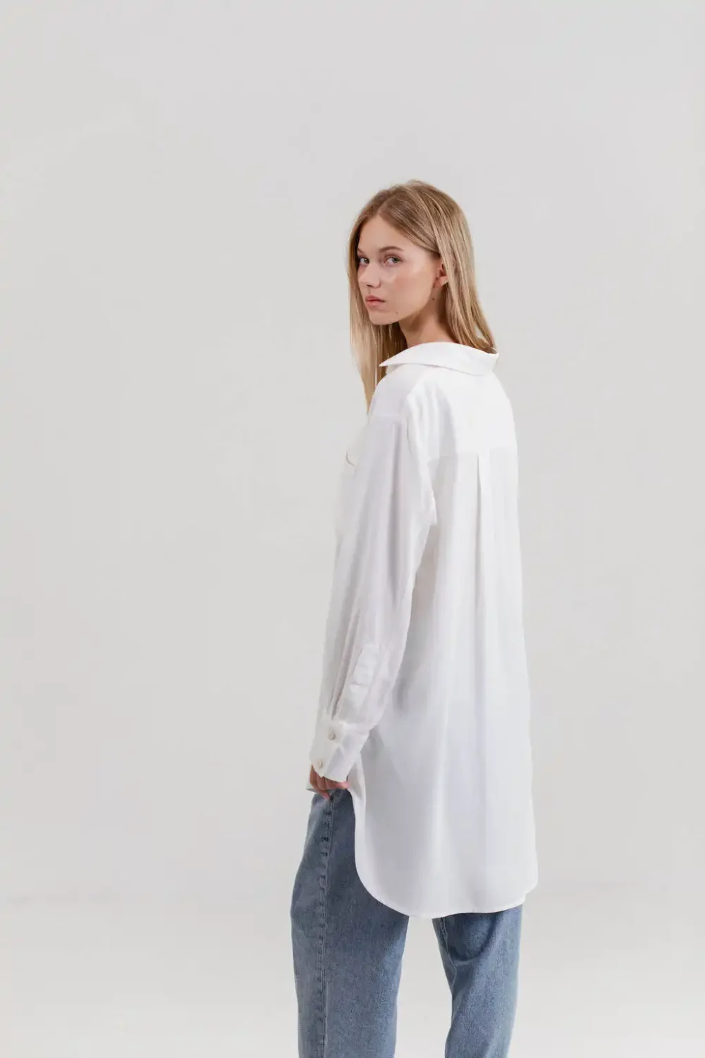 KOŠULJA OVERSIZED OFF WHITE - Slika 8