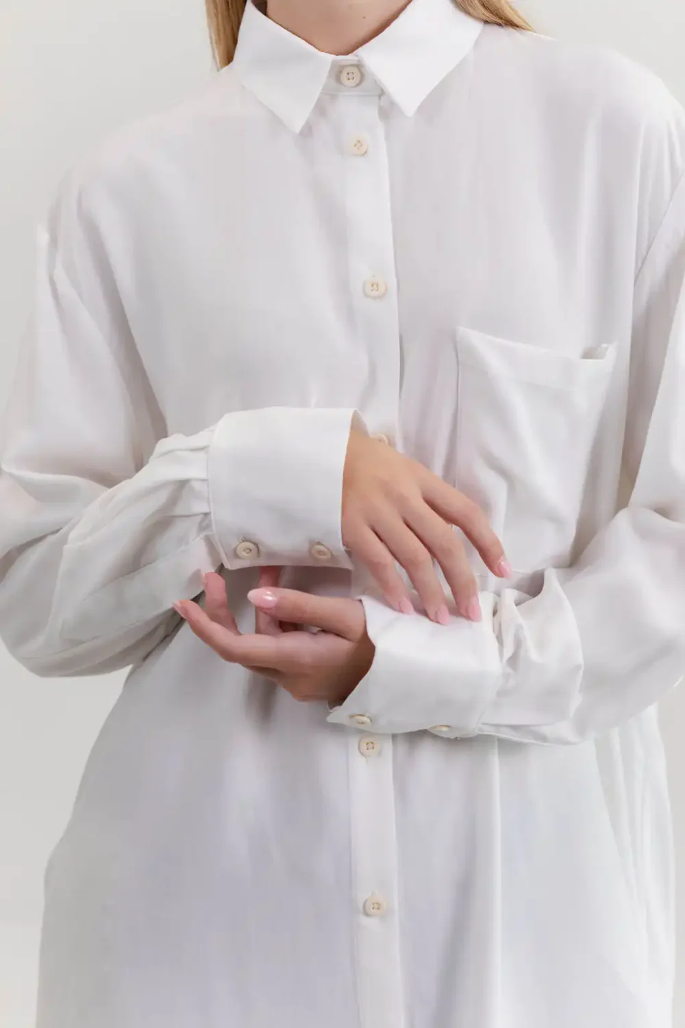 KOŠULJA OVERSIZED OFF WHITE - Slika 9