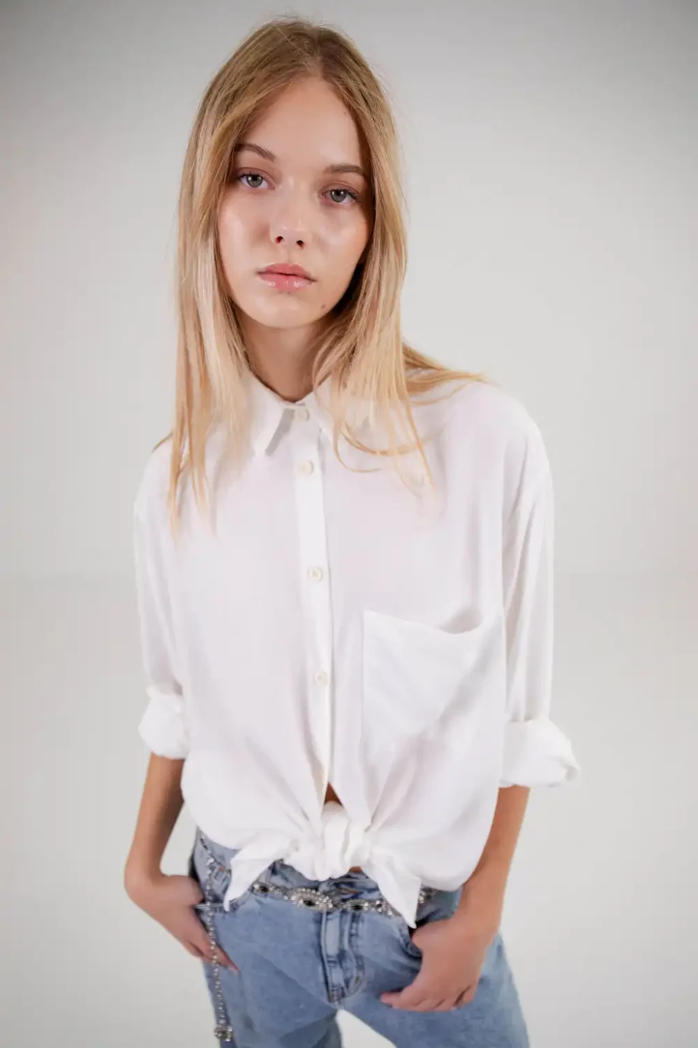 KOŠULJA OVERSIZED OFF WHITE - Slika 11