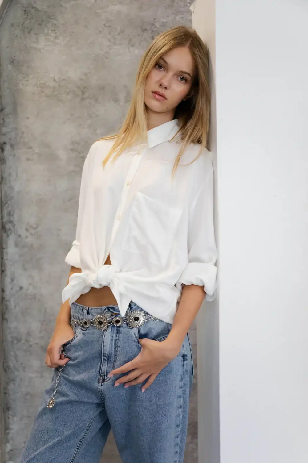 KOŠULJA OVERSIZED OFF WHITE - Slika 5