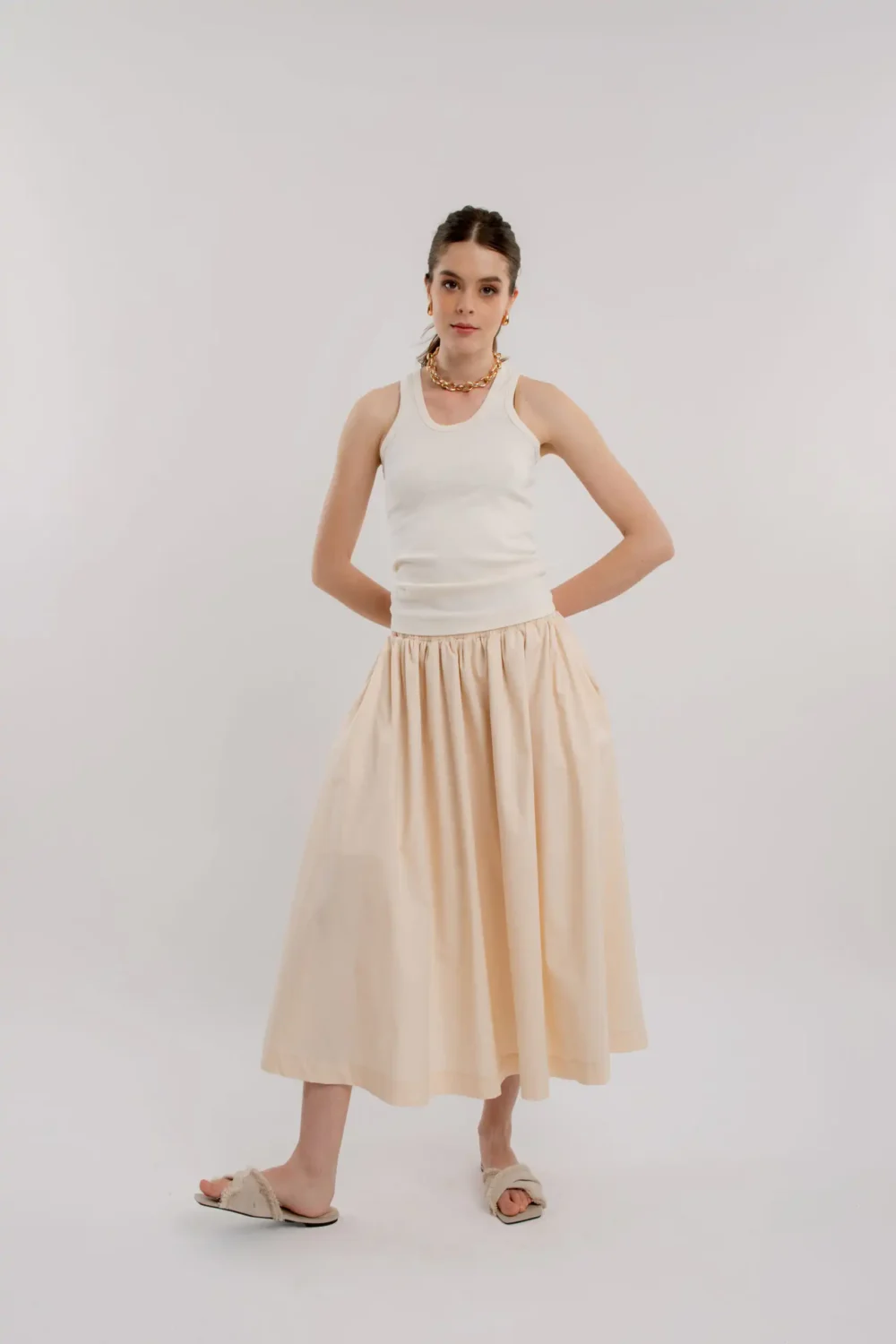 MAJICA ATLET ORGANIC OFF WHITE - Slika 4