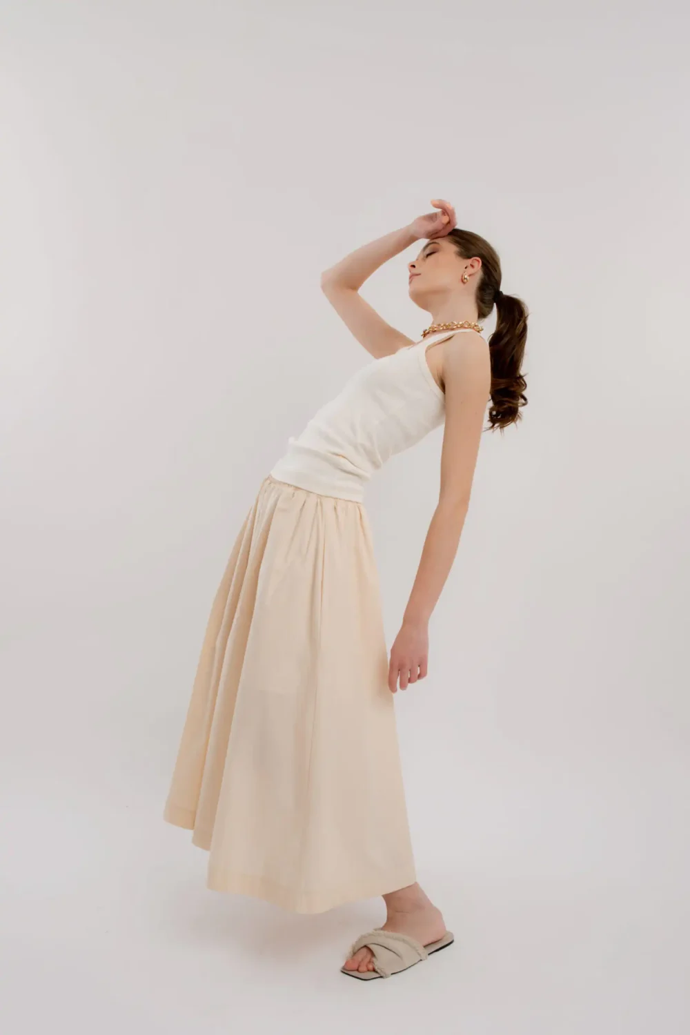 MAJICA ATLET ORGANIC OFF WHITE - Slika 5