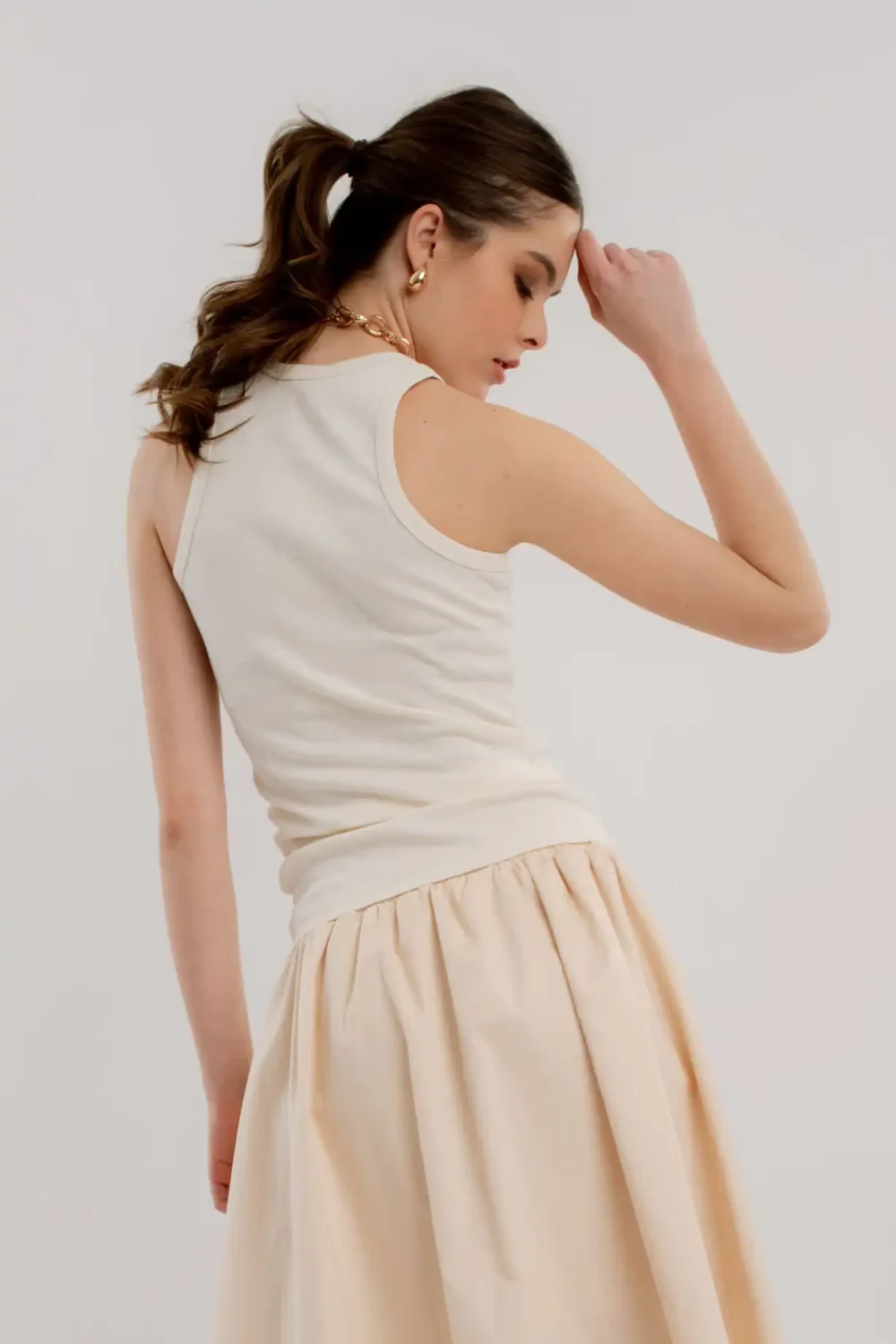 MAJICA ATLET ORGANIC OFF WHITE - Slika 3
