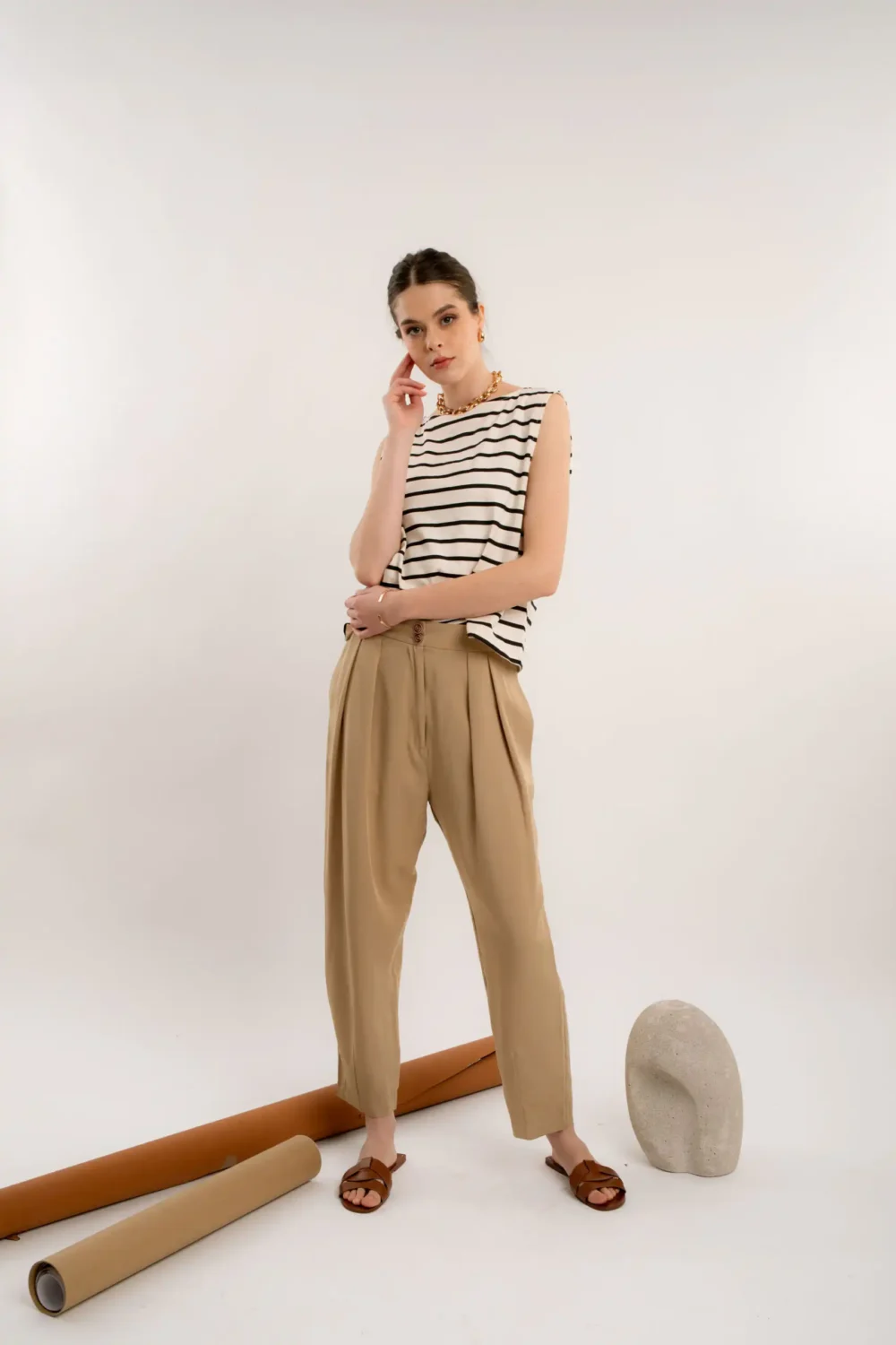 PANTALONE MONACO SAND - Slika 9