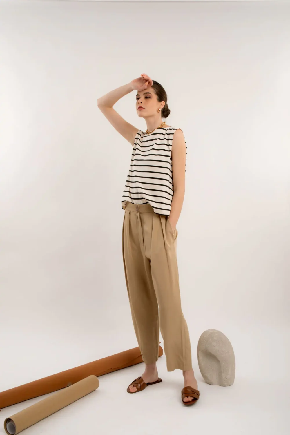 PANTALONE MONACO SAND - Slika 10