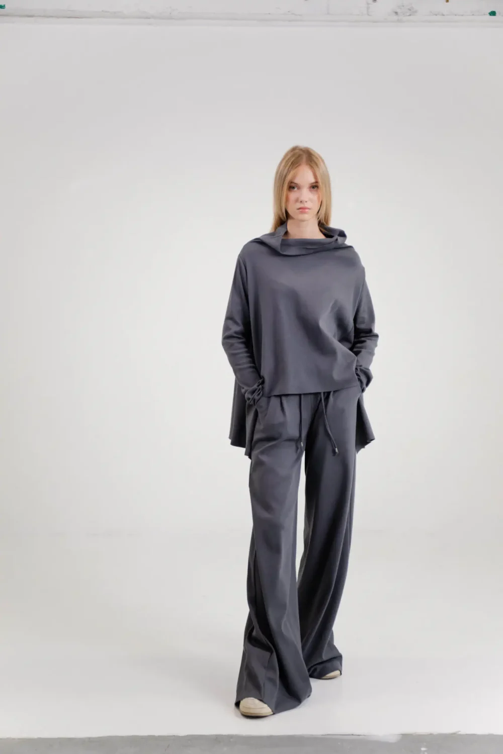 TRENERKA PALAZZO DARK GREY - Slika 2