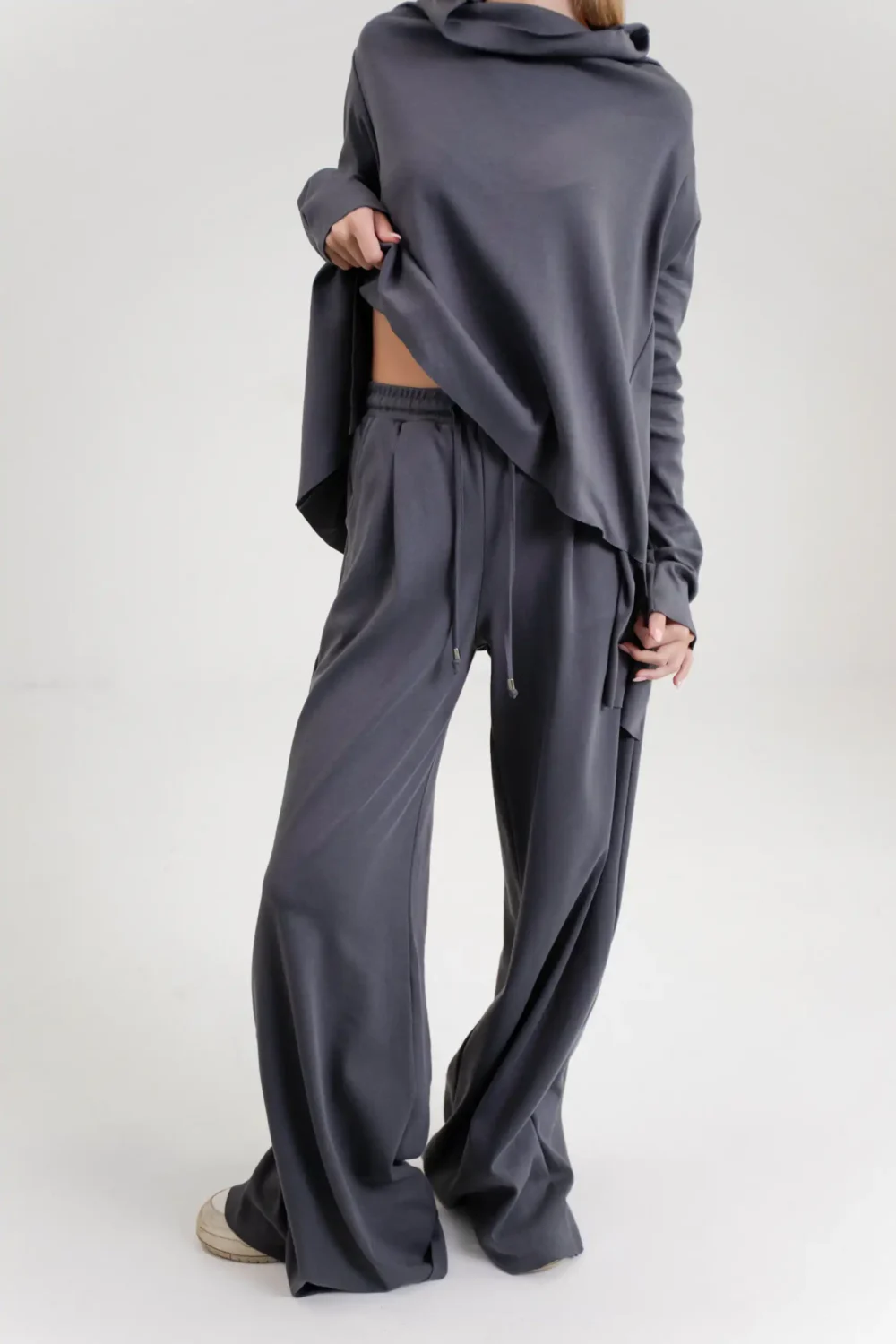 TRENERKA PALAZZO DARK GREY - Slika 5