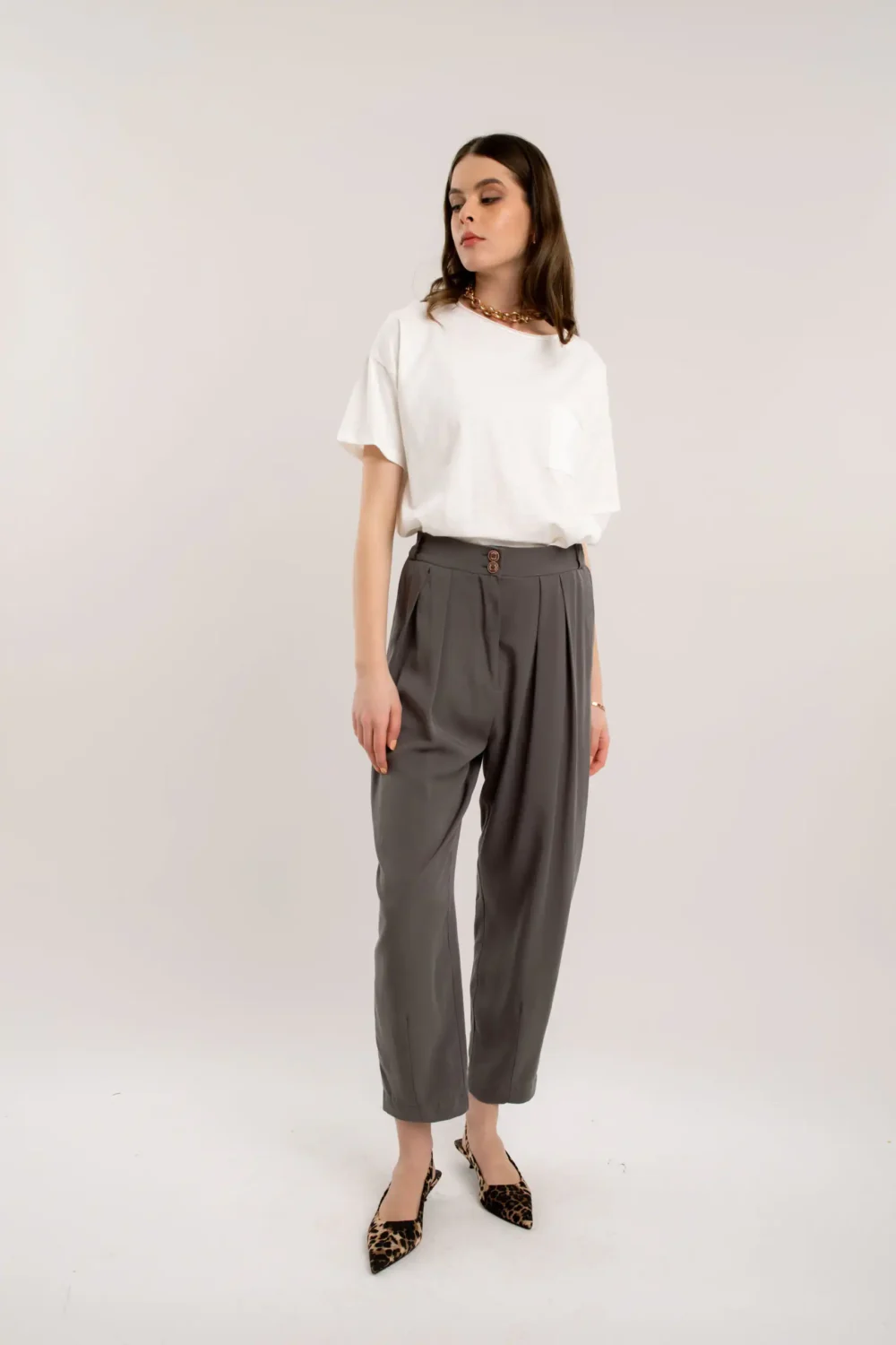 MAJICA NOEL ORGANIC OFF WHITE - Slika 7