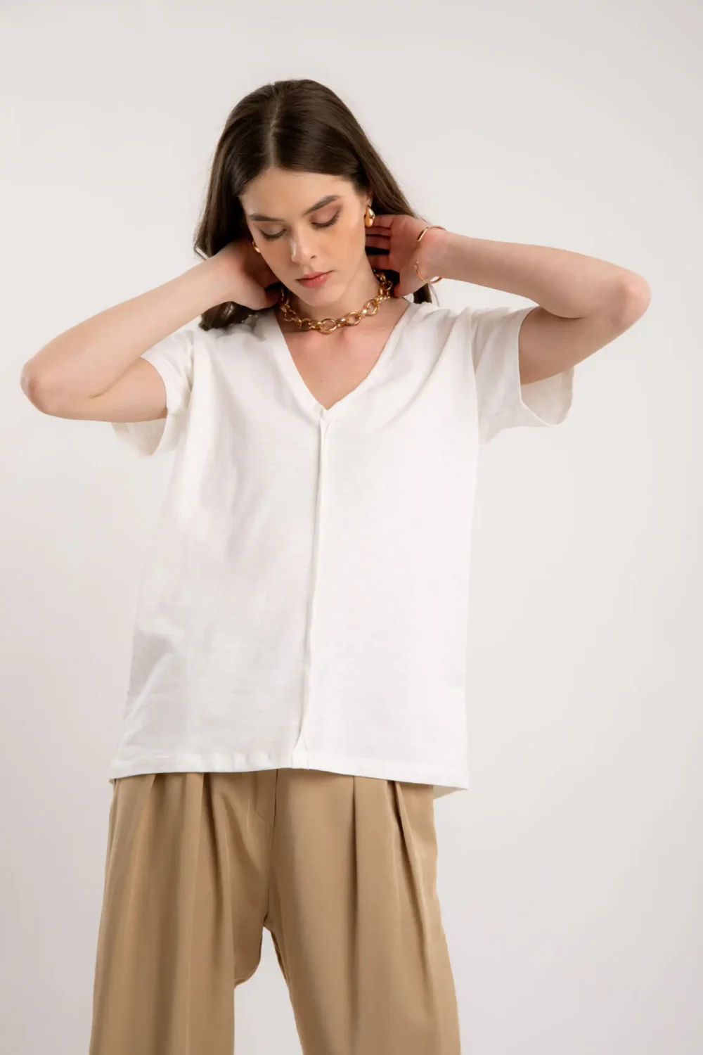 MAJICA ANTIGONA ORGANIC OFF WHITE - Slika 4