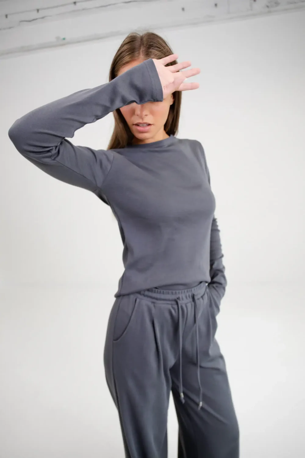 MAJICA BASIC DARK GREY - Slika 4