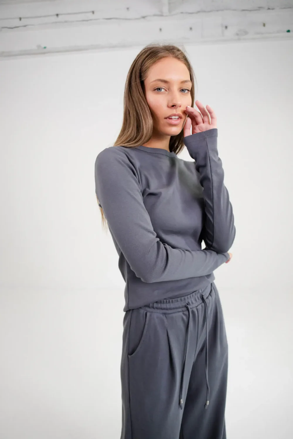 MAJICA BASIC DARK GREY - Slika 5