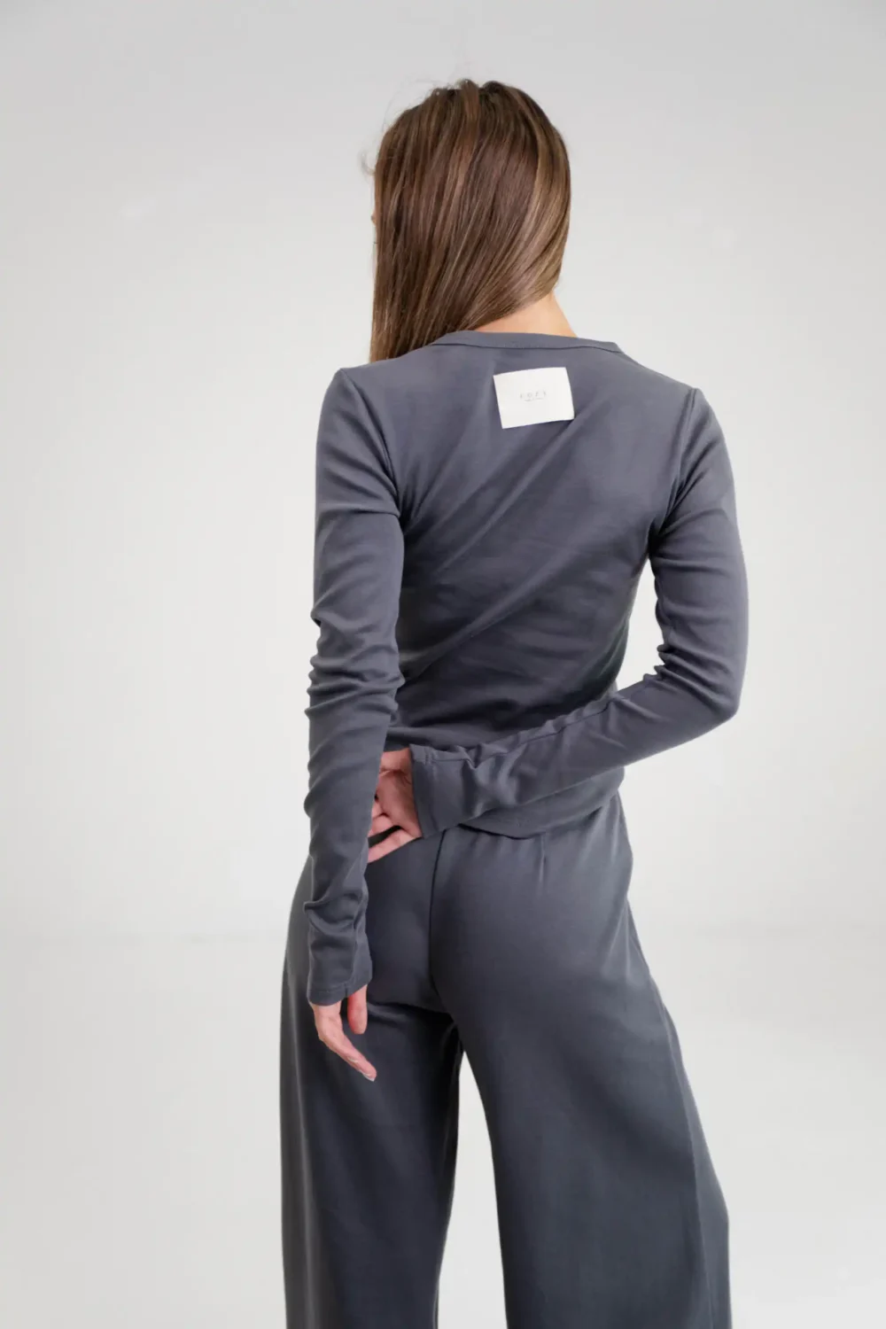 MAJICA BASIC DARK GREY - Slika 2