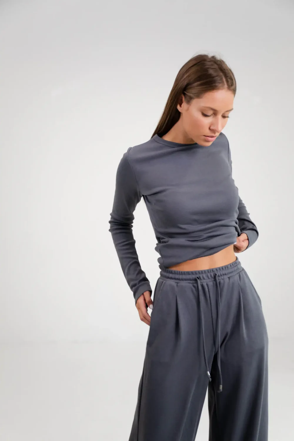 MAJICA BASIC DARK GREY - Slika 6