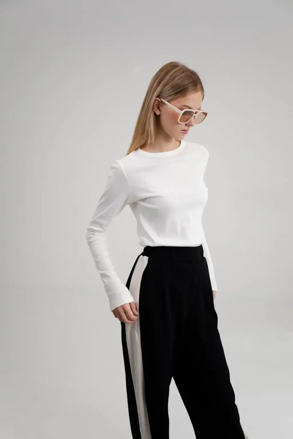 MAJICA BASIC OFF WHITE - Slika 5