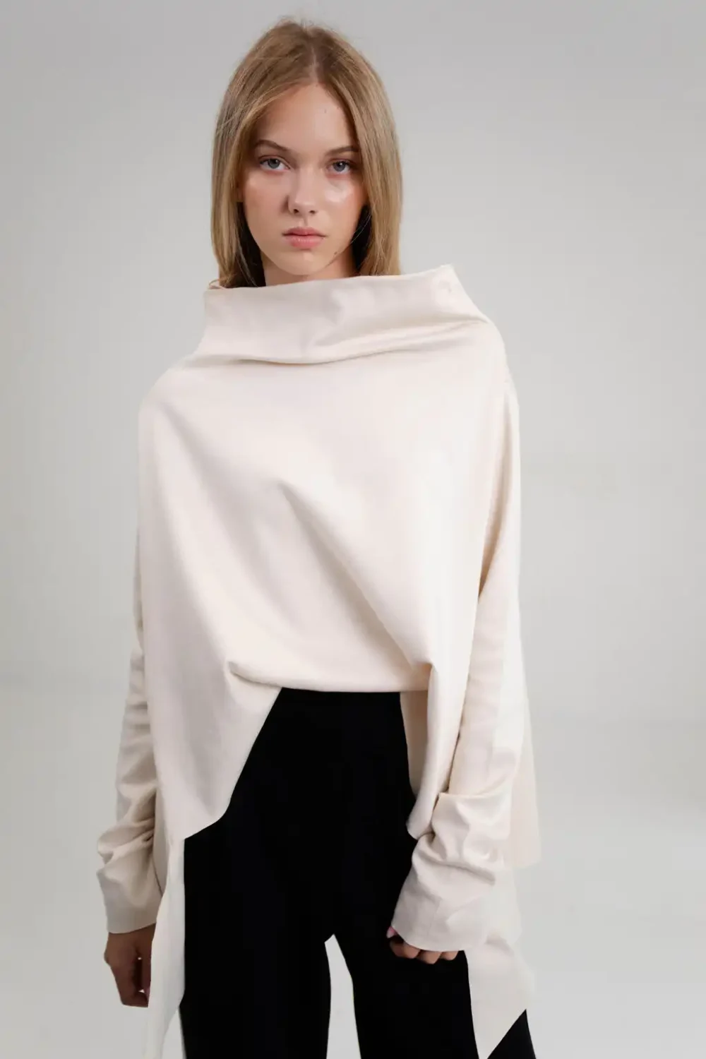 MAJICA NIA INTERLOCK OFF WHITE - Slika 6