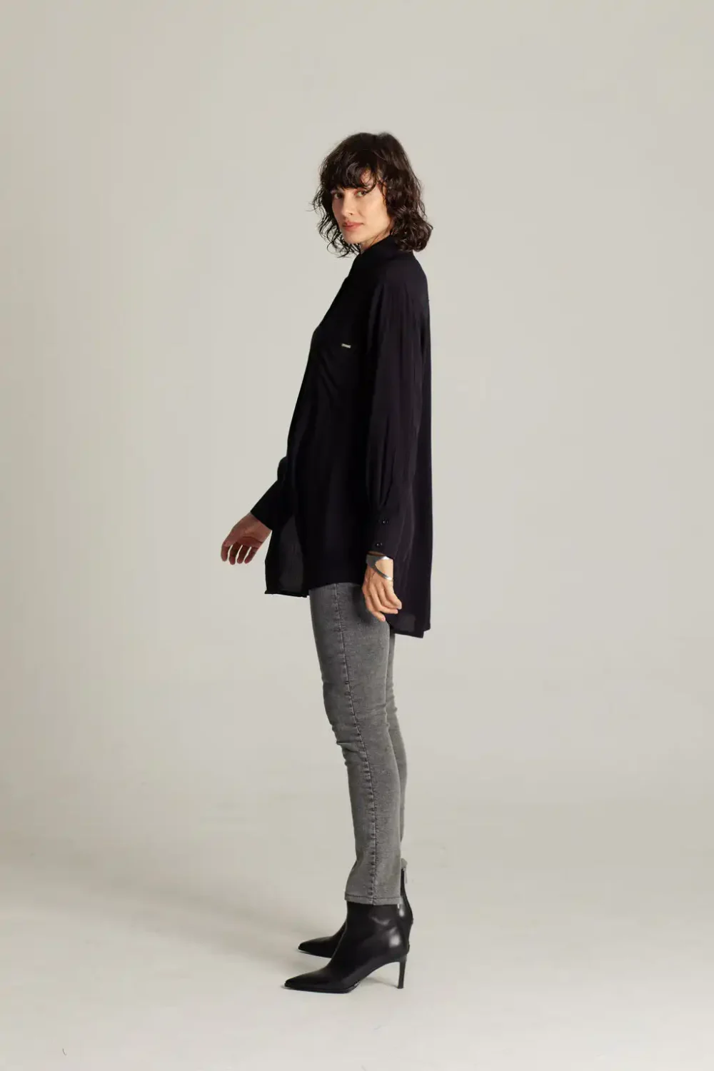 KOŠULJA OVERSIZED BLACK - Slika 5