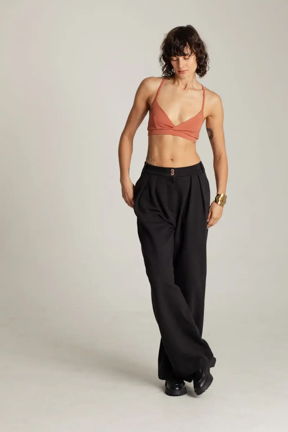 PANTALONE HAMPTONS PIQUE BLACK - Slika 5