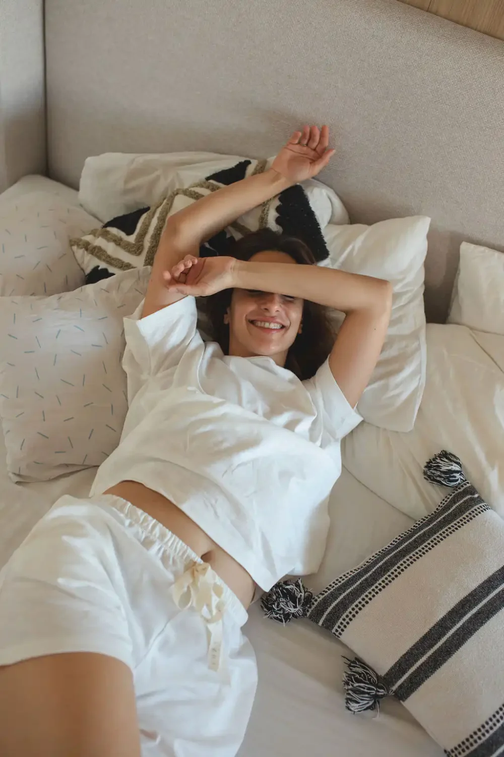 LETNJA PIDŽAMA ORGANIC OFF WHITE - Slika 5