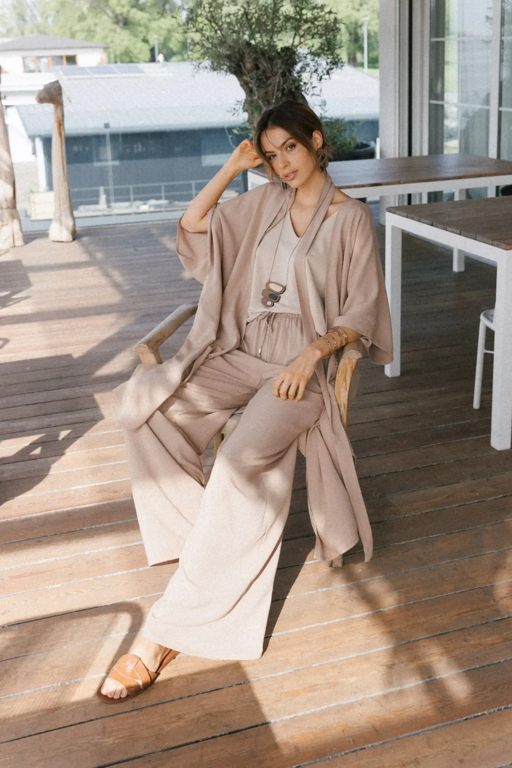 PANTALONE LAGANINI LATTE - Slika 12