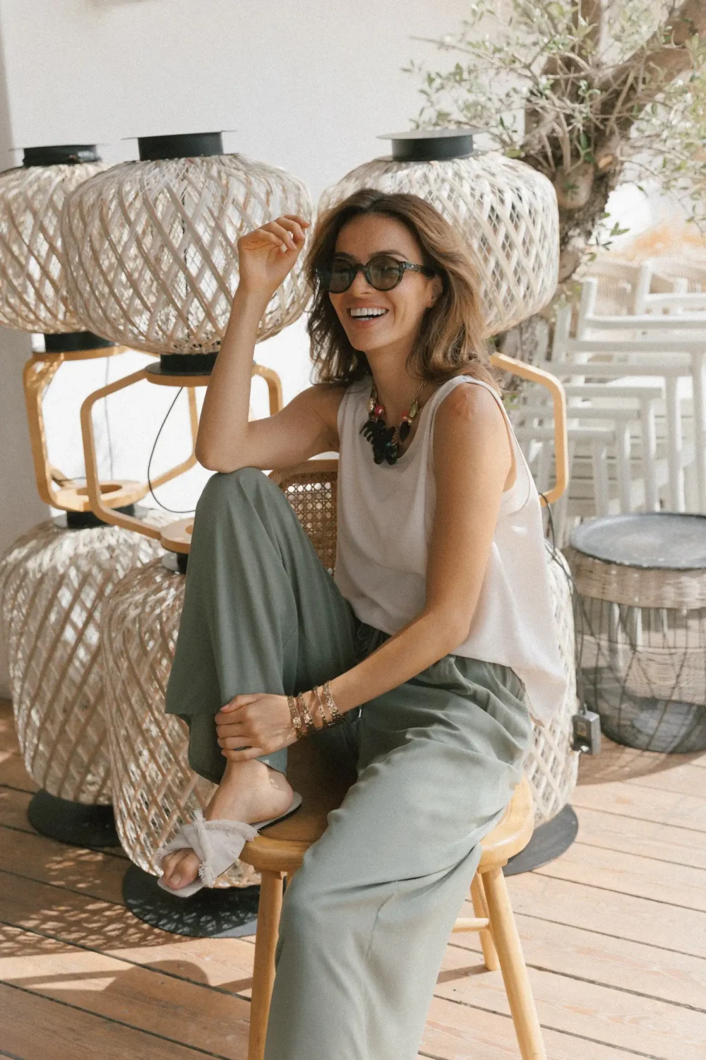 PANTALONE LAGANINI OLIVE - Slika 7