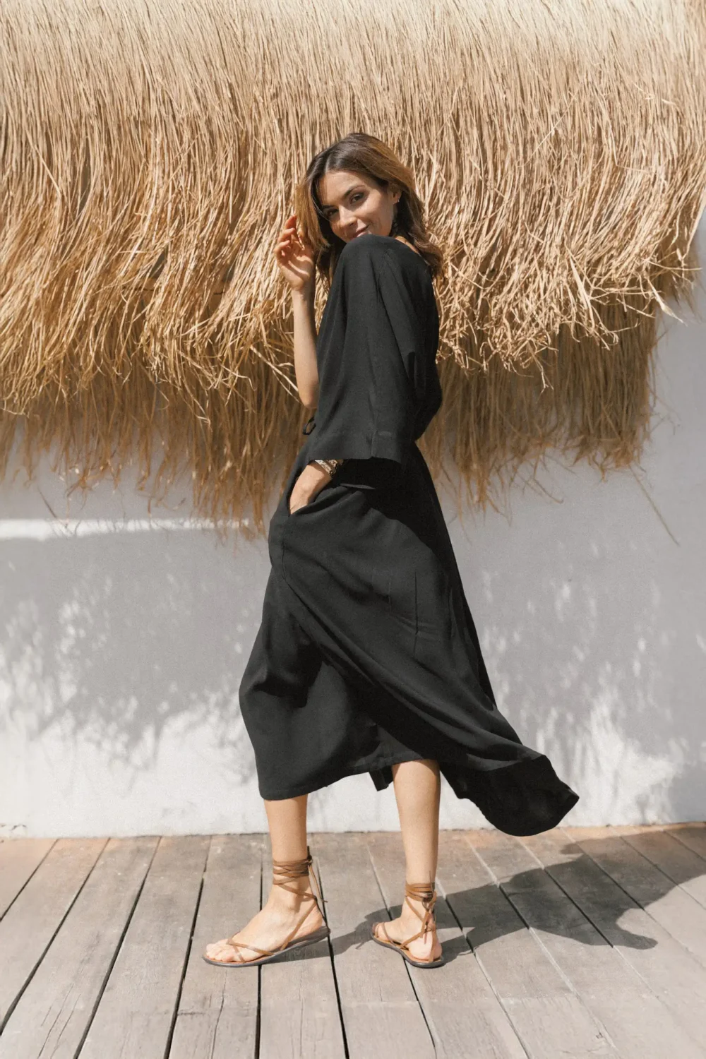 HALJINA KIMONO BLACK - Slika 7