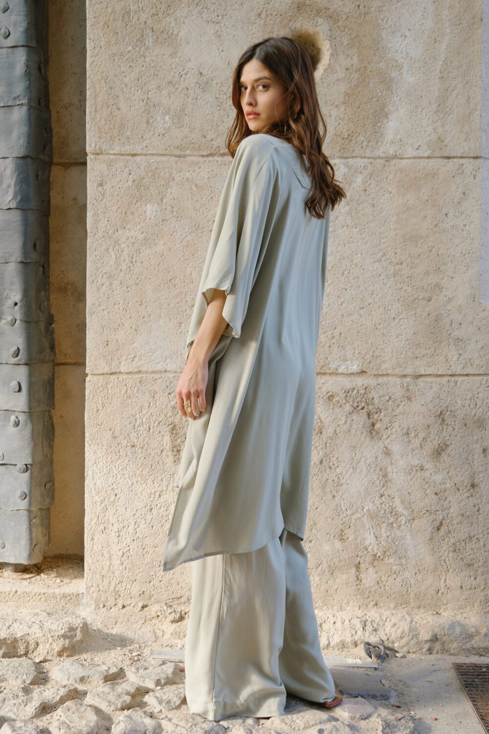 KIMONO LAGANINI OLIVE LIGHT - Slika 8