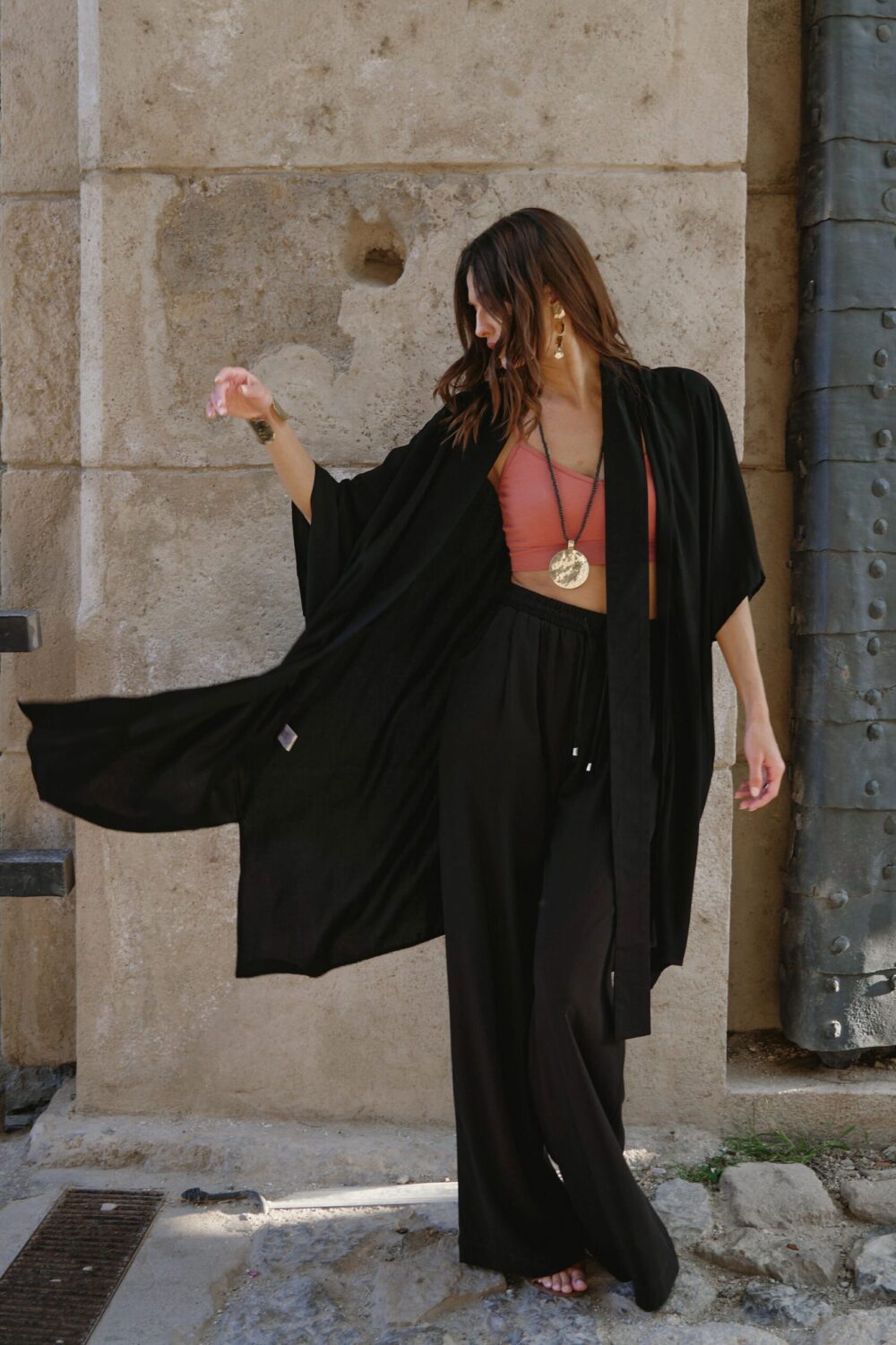 KIMONO LAGANINI BLACK - Slika 8